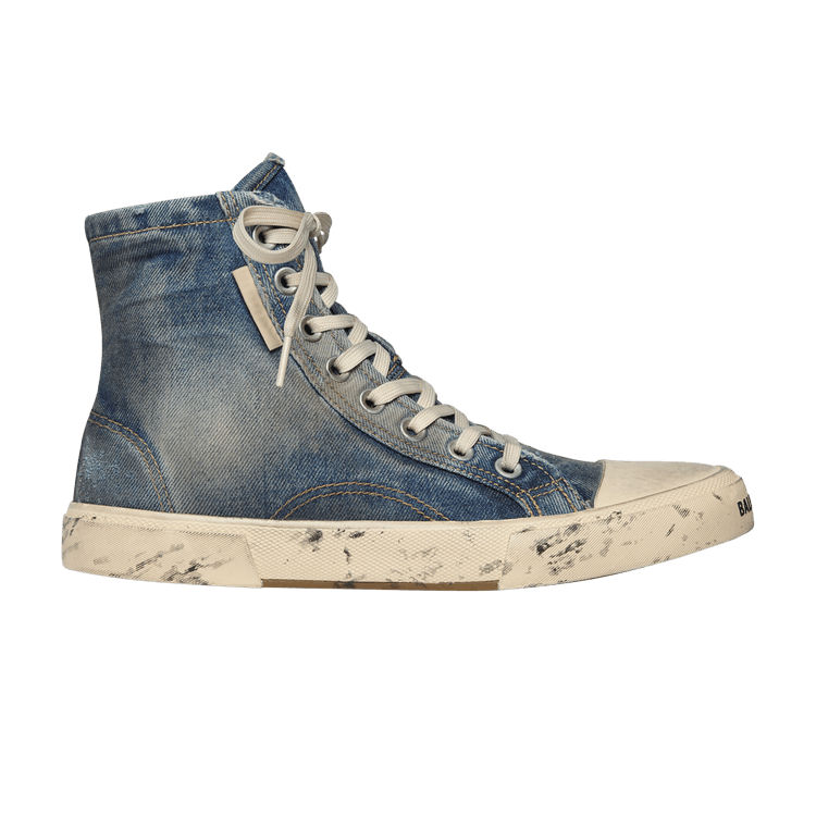 Buy Balenciaga Paris High 'Destroyed - Denim' - 688752 W3RCL 4090 | GOAT