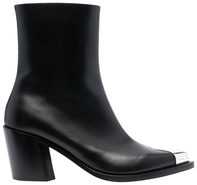 Alexander McQueen Wmns Punk Boot 'Black Silver'