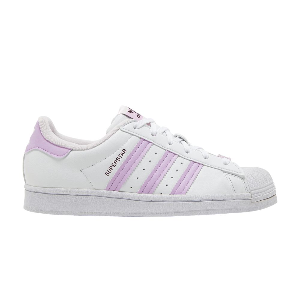 Pre-owned Adidas Originals Wmns Superstar Her Vegan 'white Bliss Lilac'