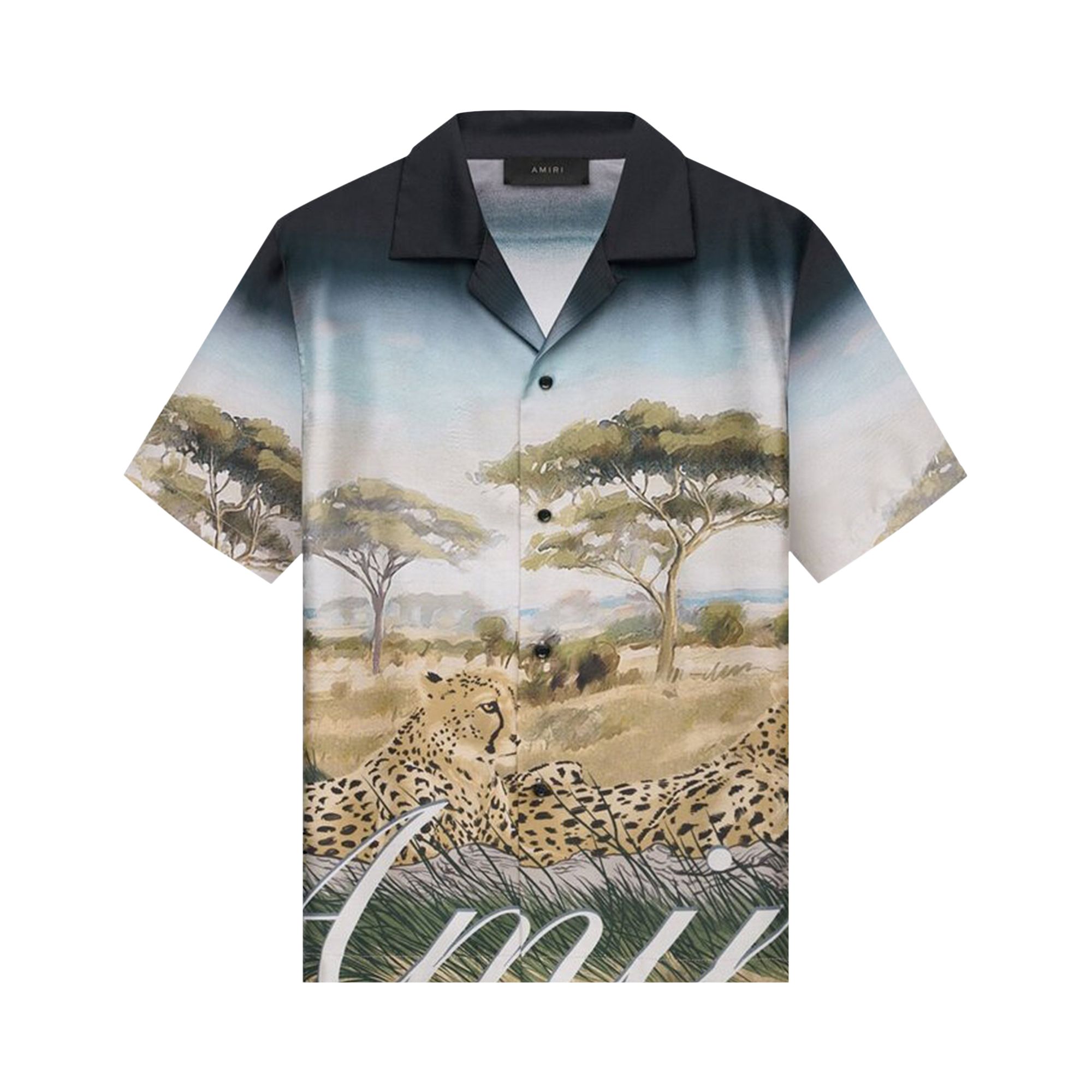 Pre-owned Amiri Cheetah Print Bowling Shirt 'multicolor' | Multi-color | Men's Size S