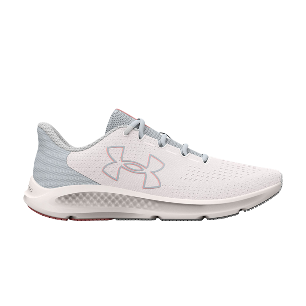 Pre-owned Under Armour Wmns Charged Pursuit 3 'big Logo - White Pink Fizz'