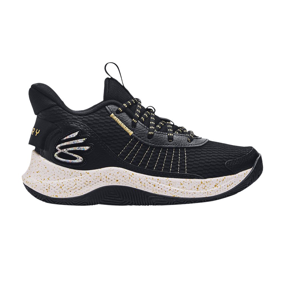 Pre-owned Under Armour Curry 3z7 Gs 'black Metallic Gold' | Kid's Size 6