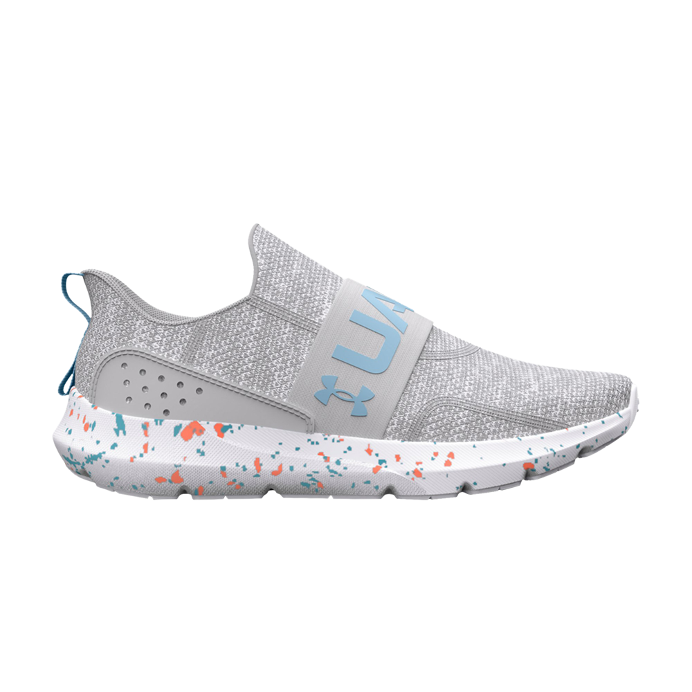 Pre-owned Under Armour Wmns Surge 3 Slip 'paint Splatter' In White