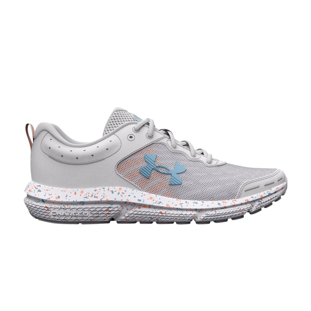 Pre-owned Under Armour Wmns Charged Assert 10 Wide 'paint Splatter' In Grey
