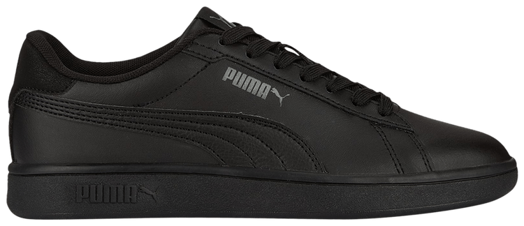 Puma Smash 30 Leather Big Kid Black Shadow Grey