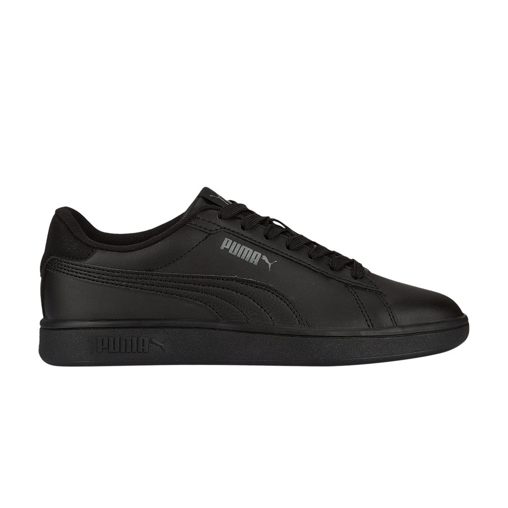 Pre-owned Puma Smash 3.0 Leather Big Kid 'black Shadow Grey' | Kid's Size 4