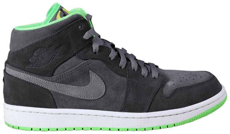 Air jordan 1 mid grey volt online