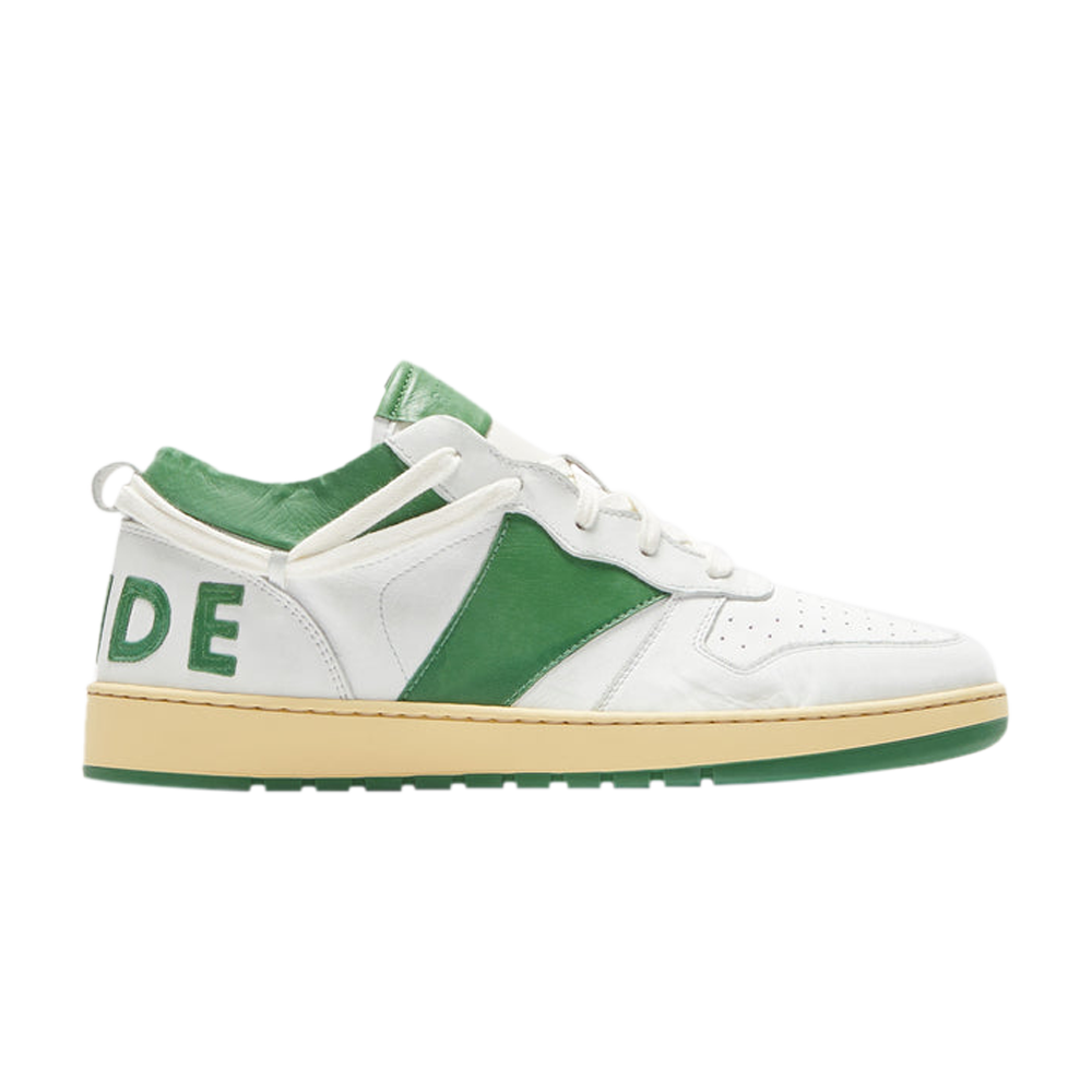 Pre-owned Rhude Rhecess Low 'white Hunter Green'
