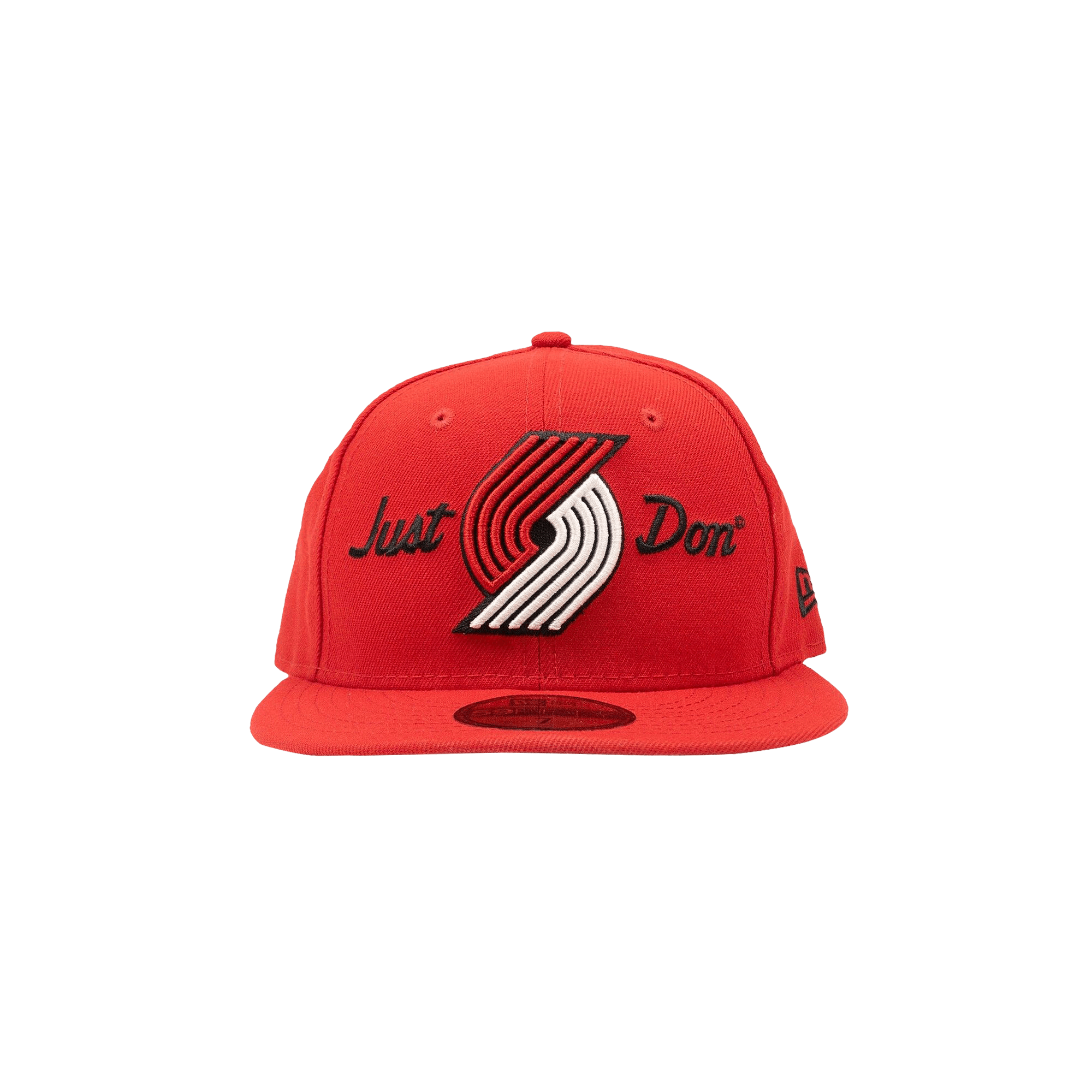 Pre-owned Just Don X New Era Portland Trailblazers 59fifty Cap 'red'