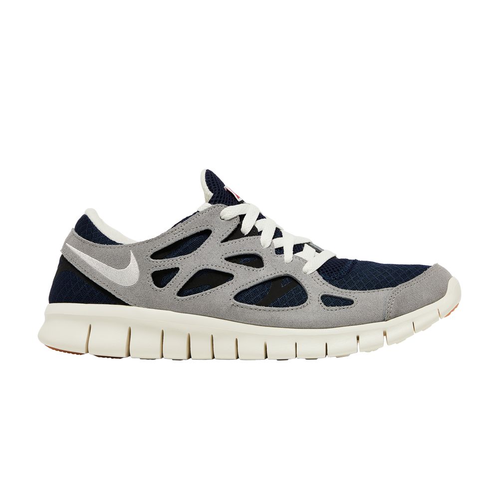 Nike Free Run 2 'Midnight Navy Wolf Grey' | Blue | Men's Size 6.5 - 537732-407
