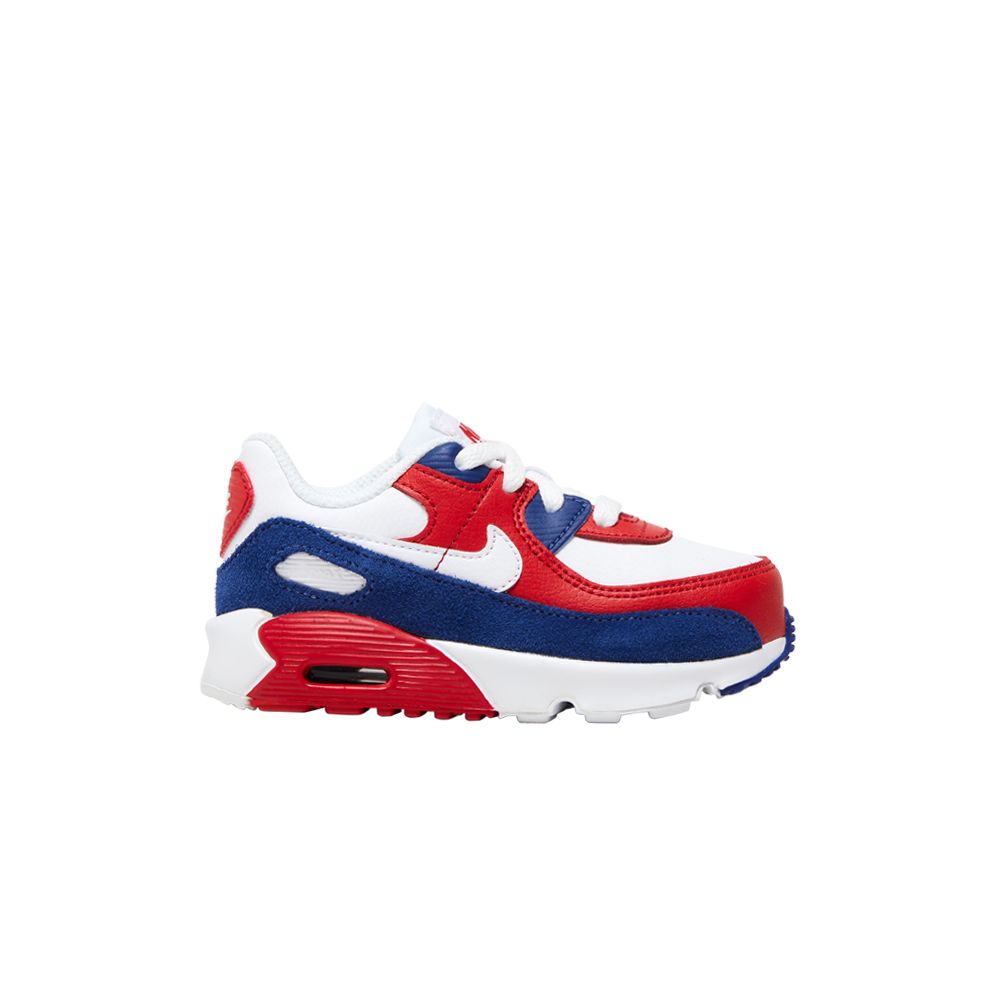 Pre-owned Nike Air Max 90 Leather Td 'usa 2020' | White | Infant Size 13.5