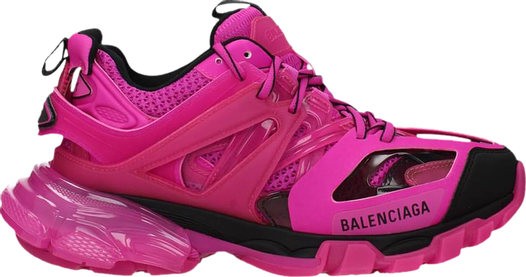 Balenciaga Wmns Track Sneaker Clear Sole   Dark Pink