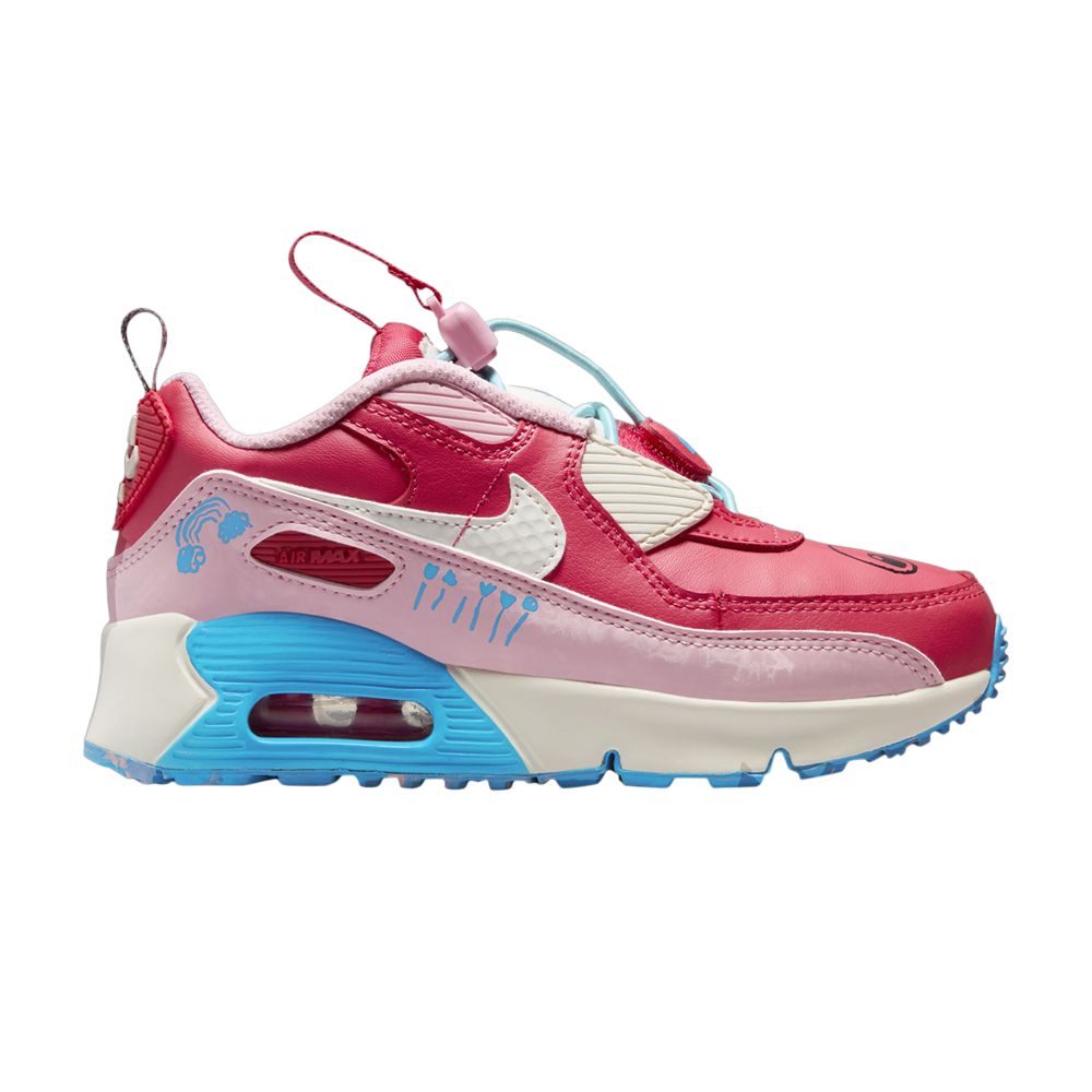 Nike Air Max 90 Toggle SE PS 'Light Fusion Red Blue Lightning' | Kid's Size 2.5