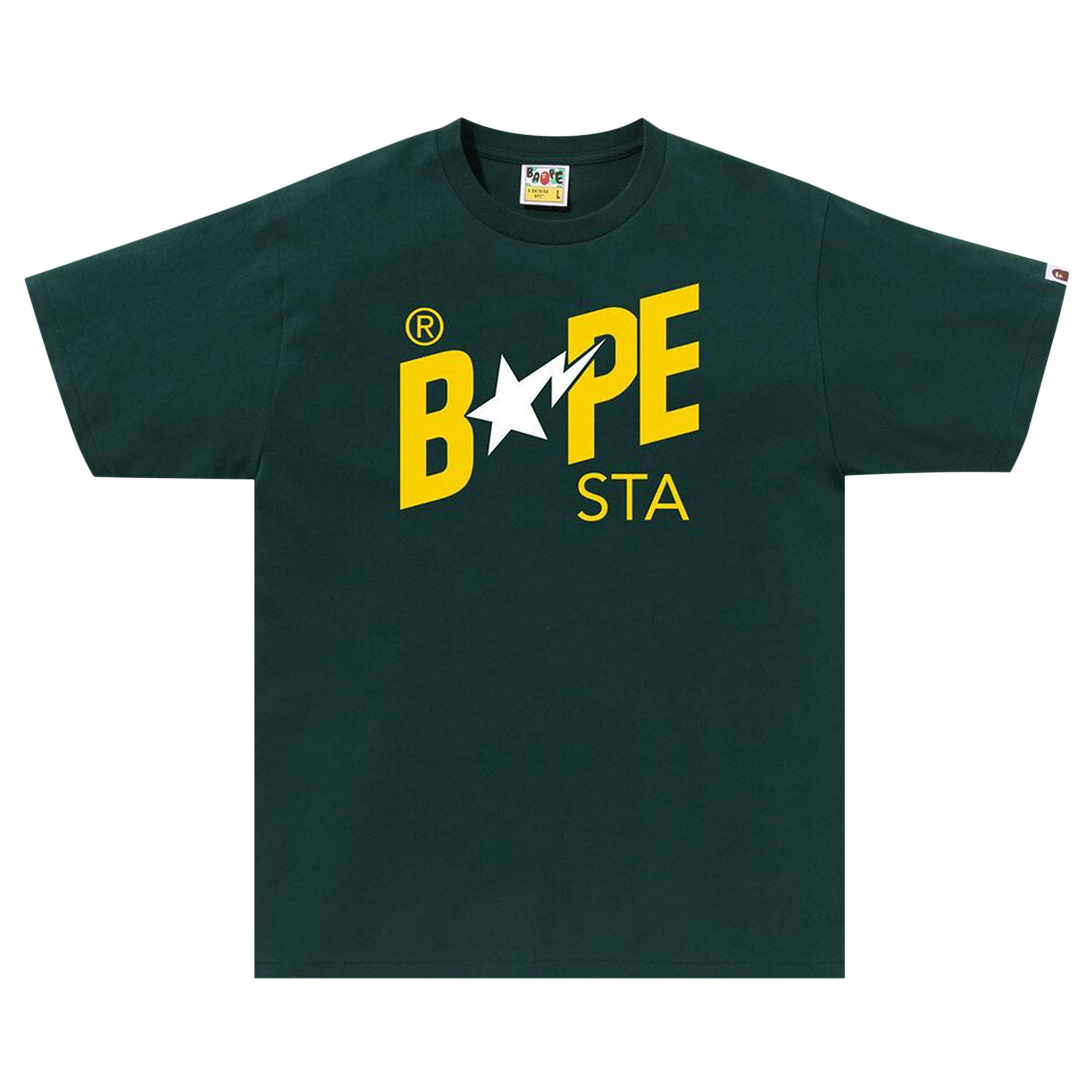 Pre-owned Bape Colors  Sta Logo Tee 'green'