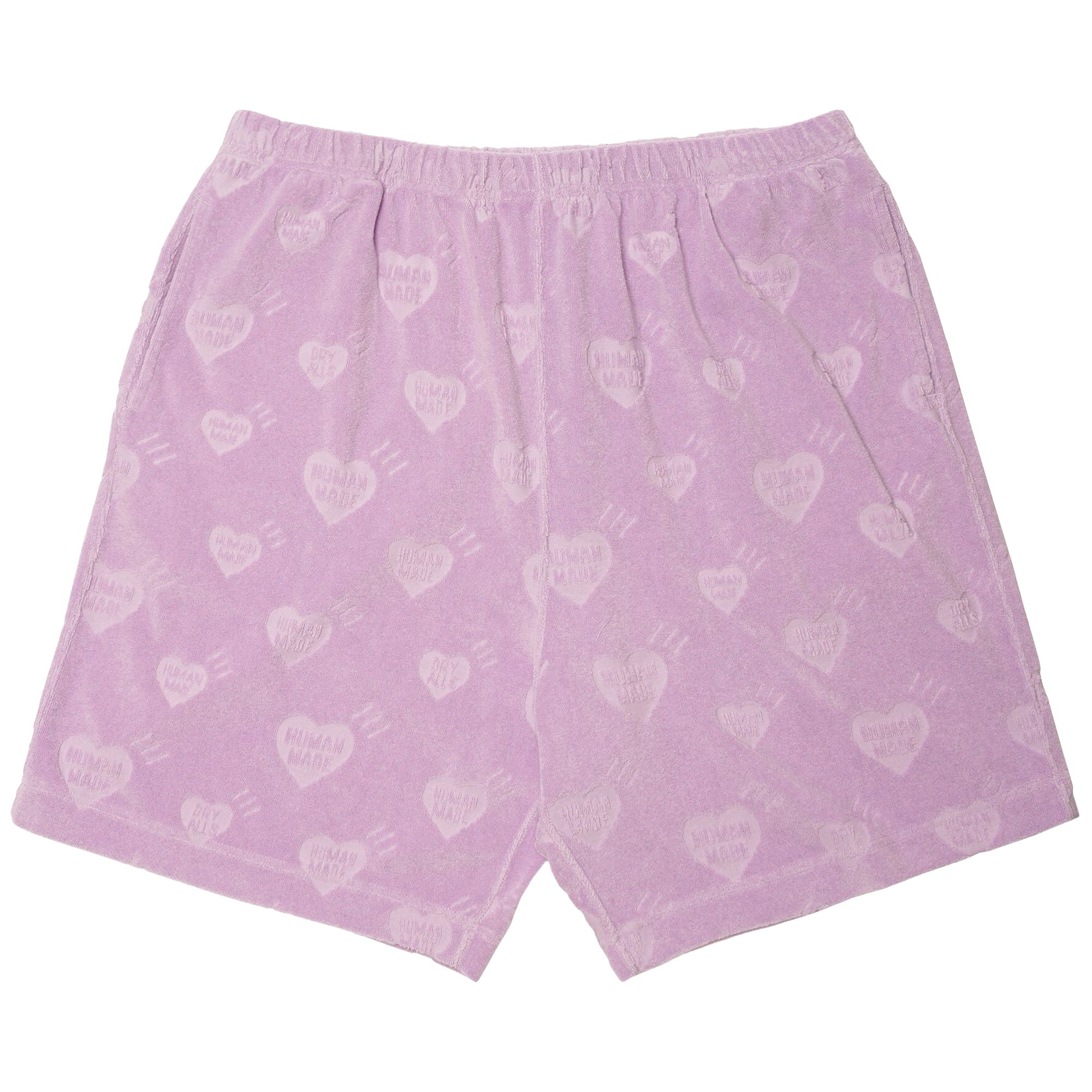 Pre-owned Human Made Heart Pile Shorts 'purple' | Men's Size S