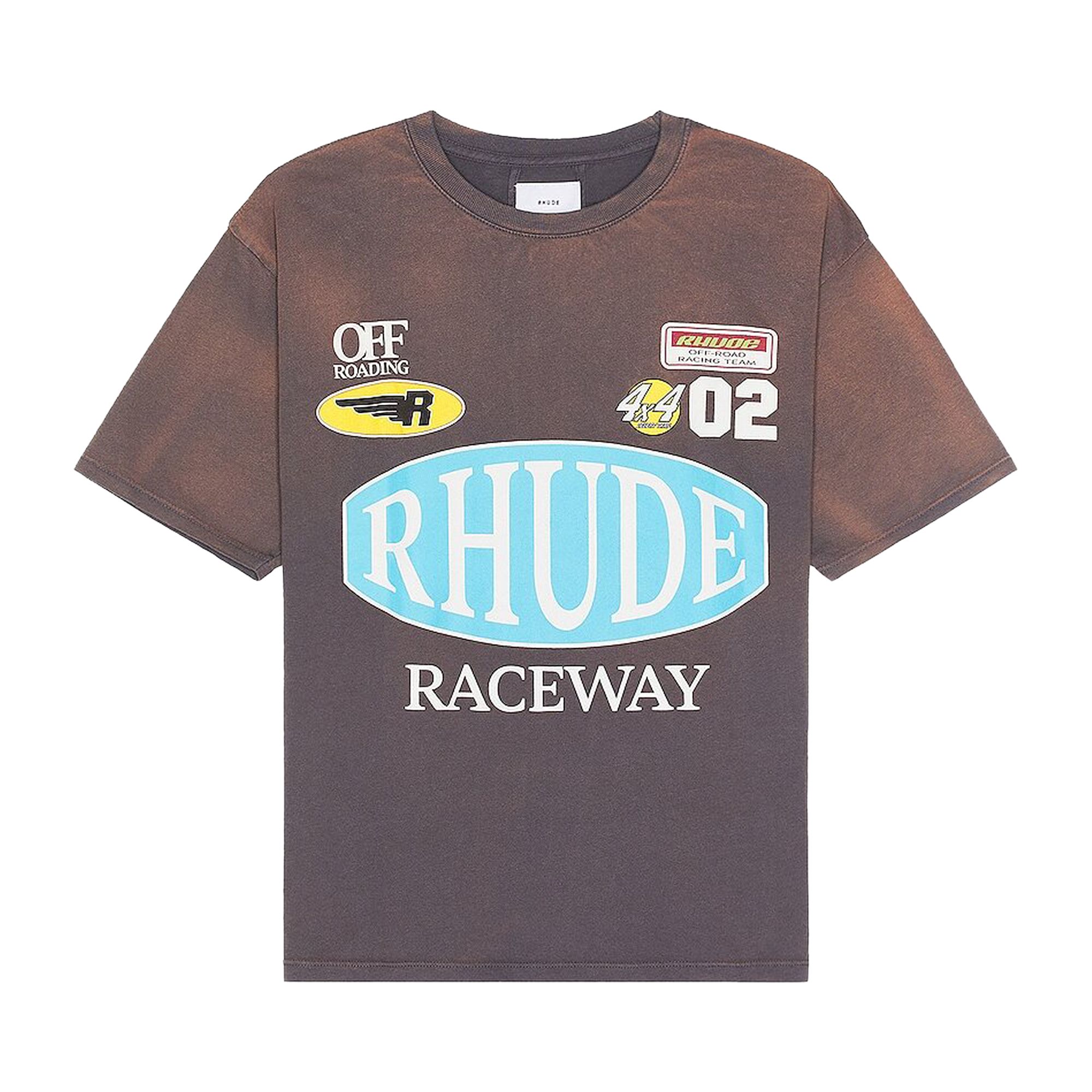 Pre-owned Rhude Raceway Tee 'vintage Grey'