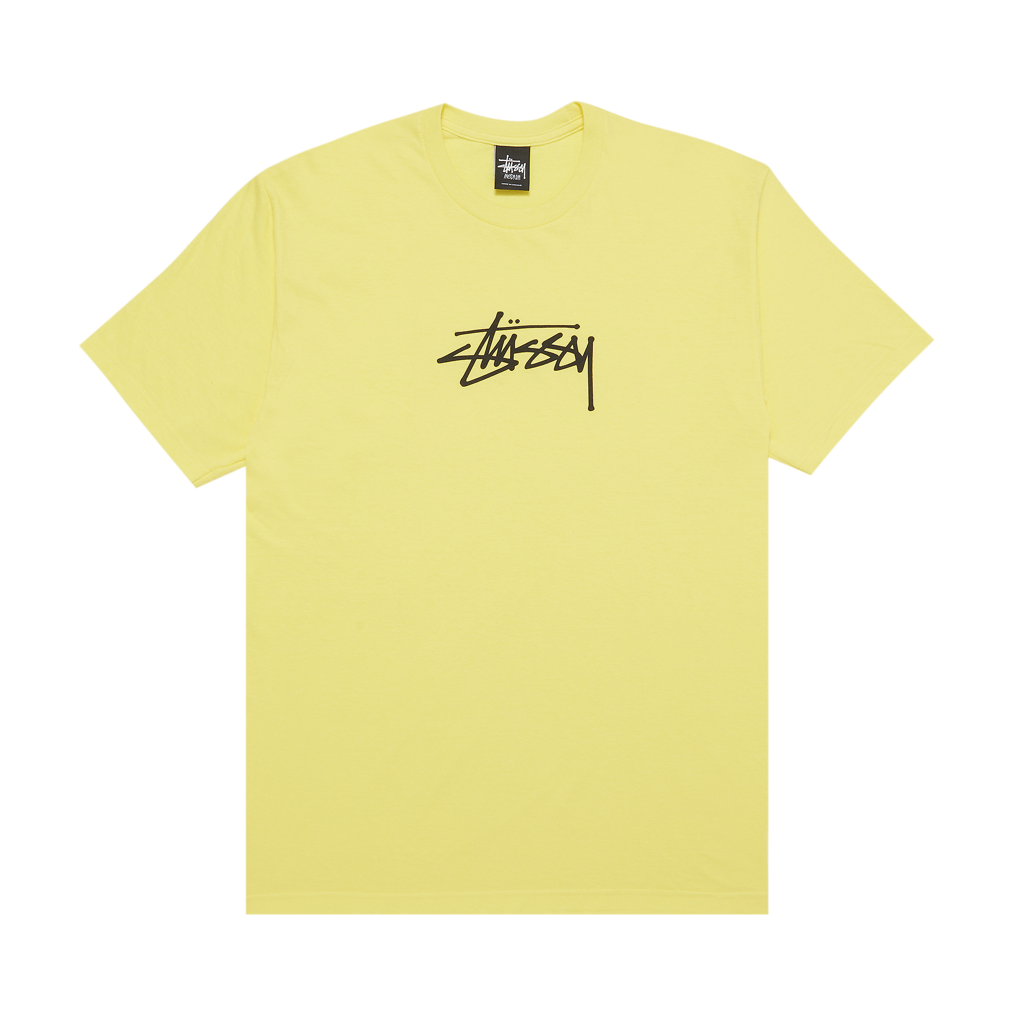 Pre-owned Stussy Basic Stock Tee 'yellow'