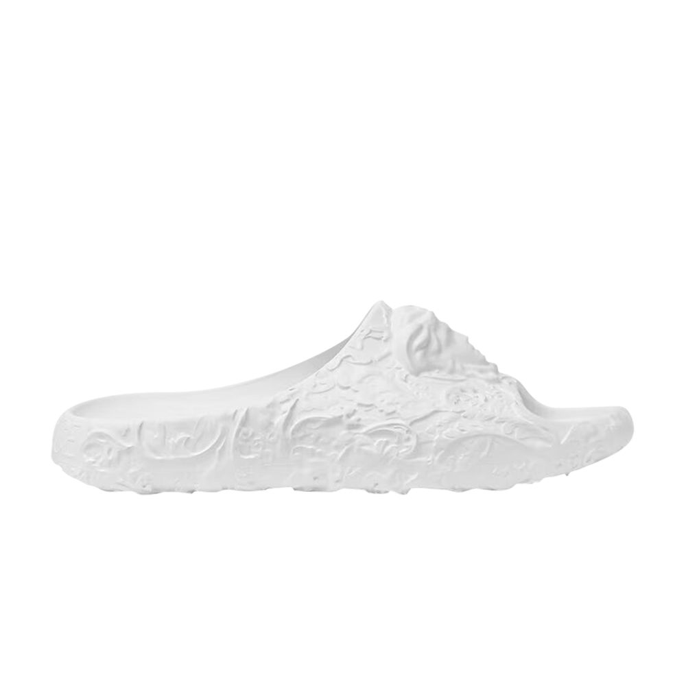 Pre-owned Versace Wmns Medusa Dimension Slide 'white' | Women's Size 36