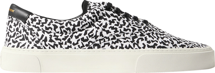 Saint Laurent Venice Low Black White Print