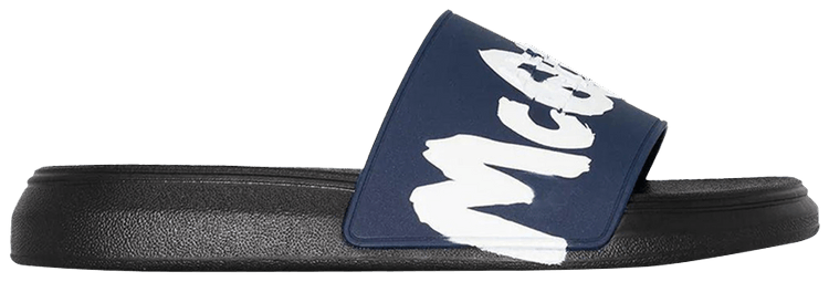Buy Alexander McQueen Rubber Pool Slide 'Graffiti - Midnight