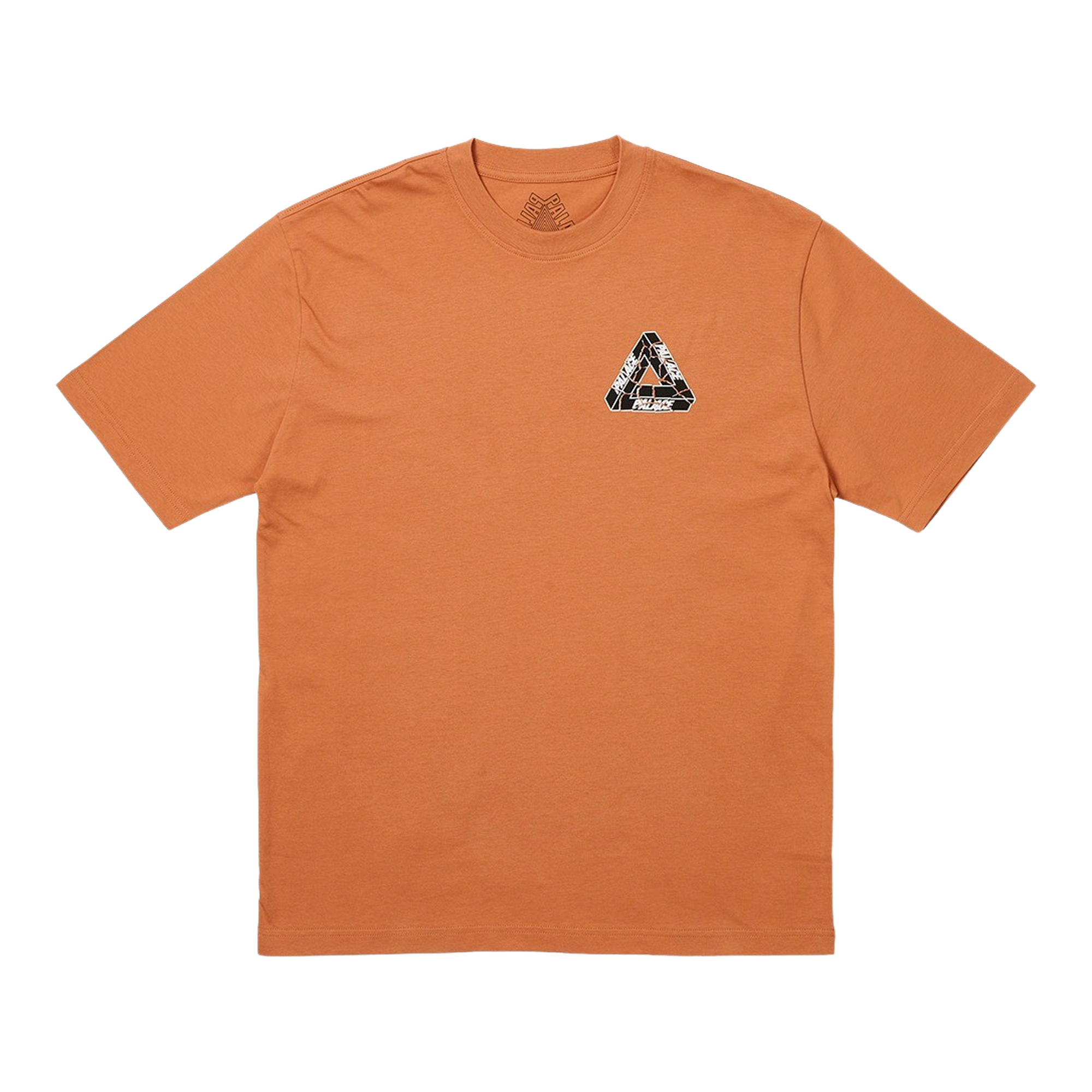 Pre-owned Palace Tri-ripped T-shirt 'melted Sugar' In Orange