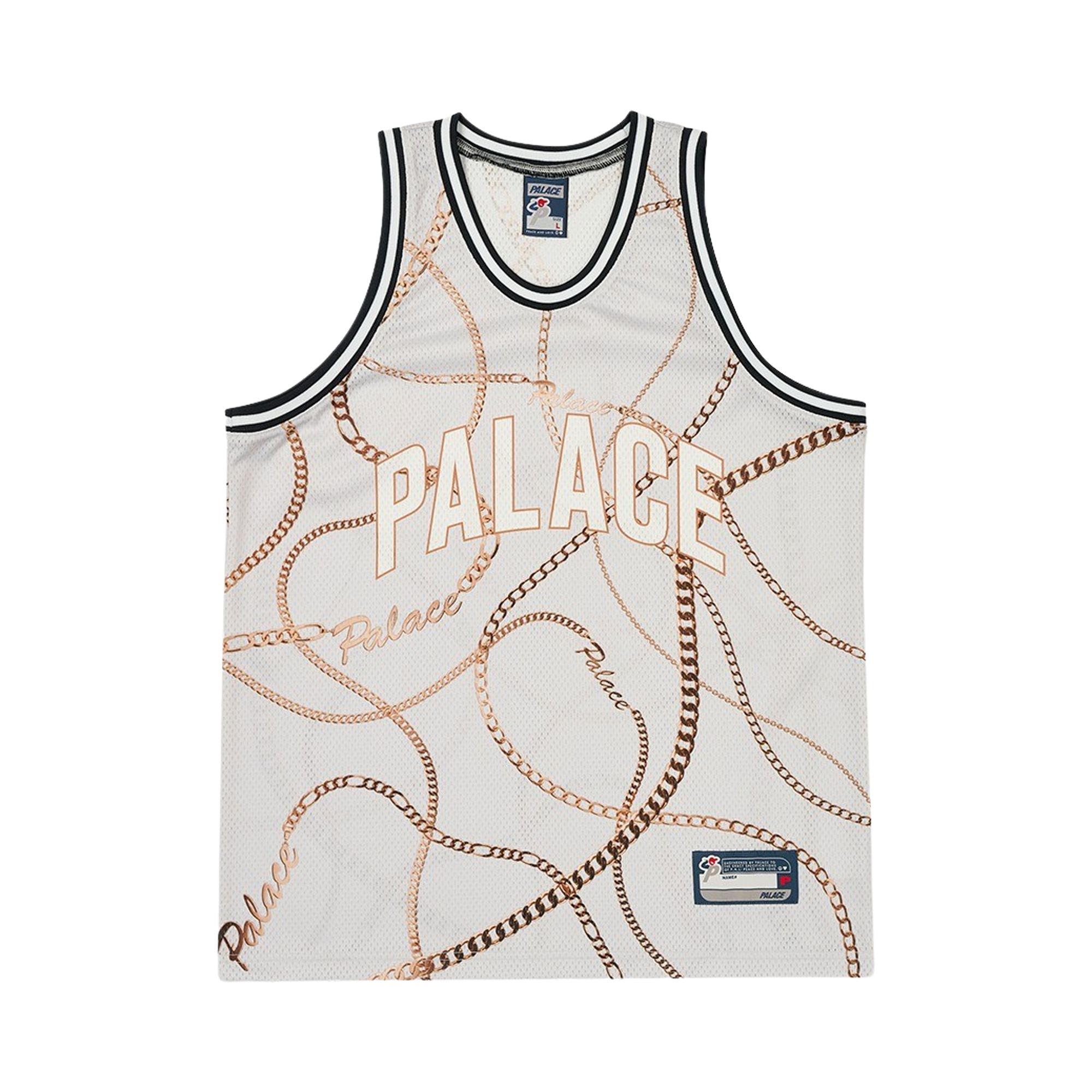 Pre-owned Palace Chain Basketball Vest 'cloudy' In Grey