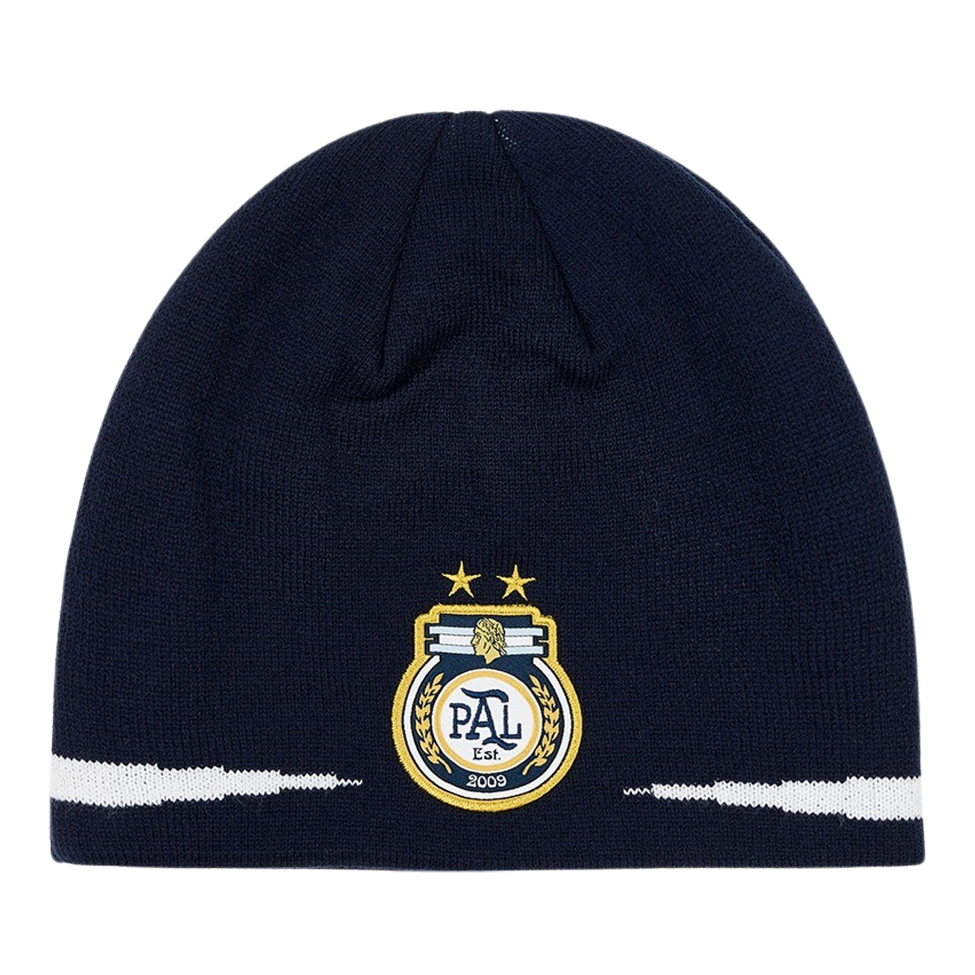Pre-owned Palace Pro Nein Cuff Beanie 'navy' In Blue