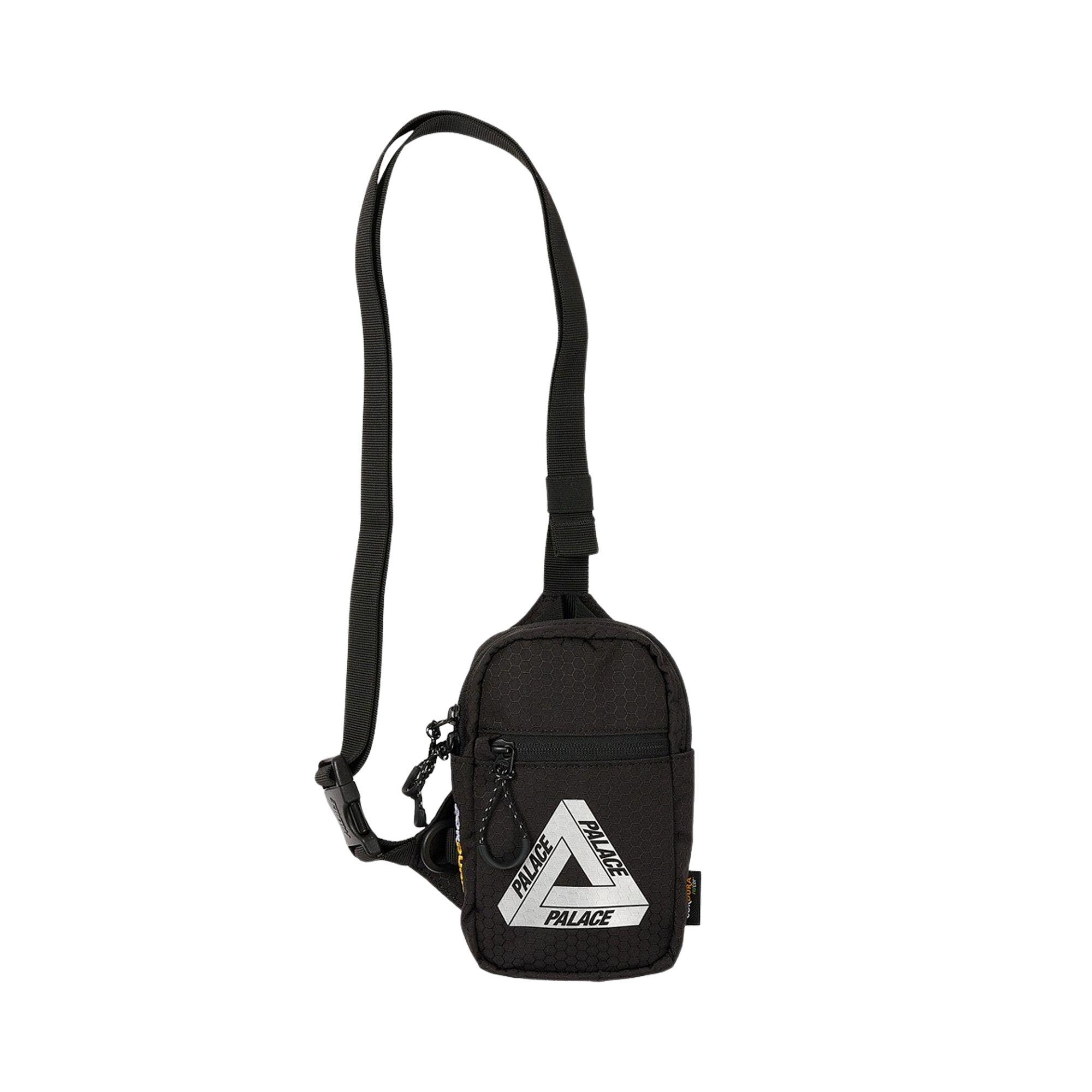 Pre-owned Palace Cordura Eco Hex Ripstop Shot Bag 'black' | Men's Size Onesize