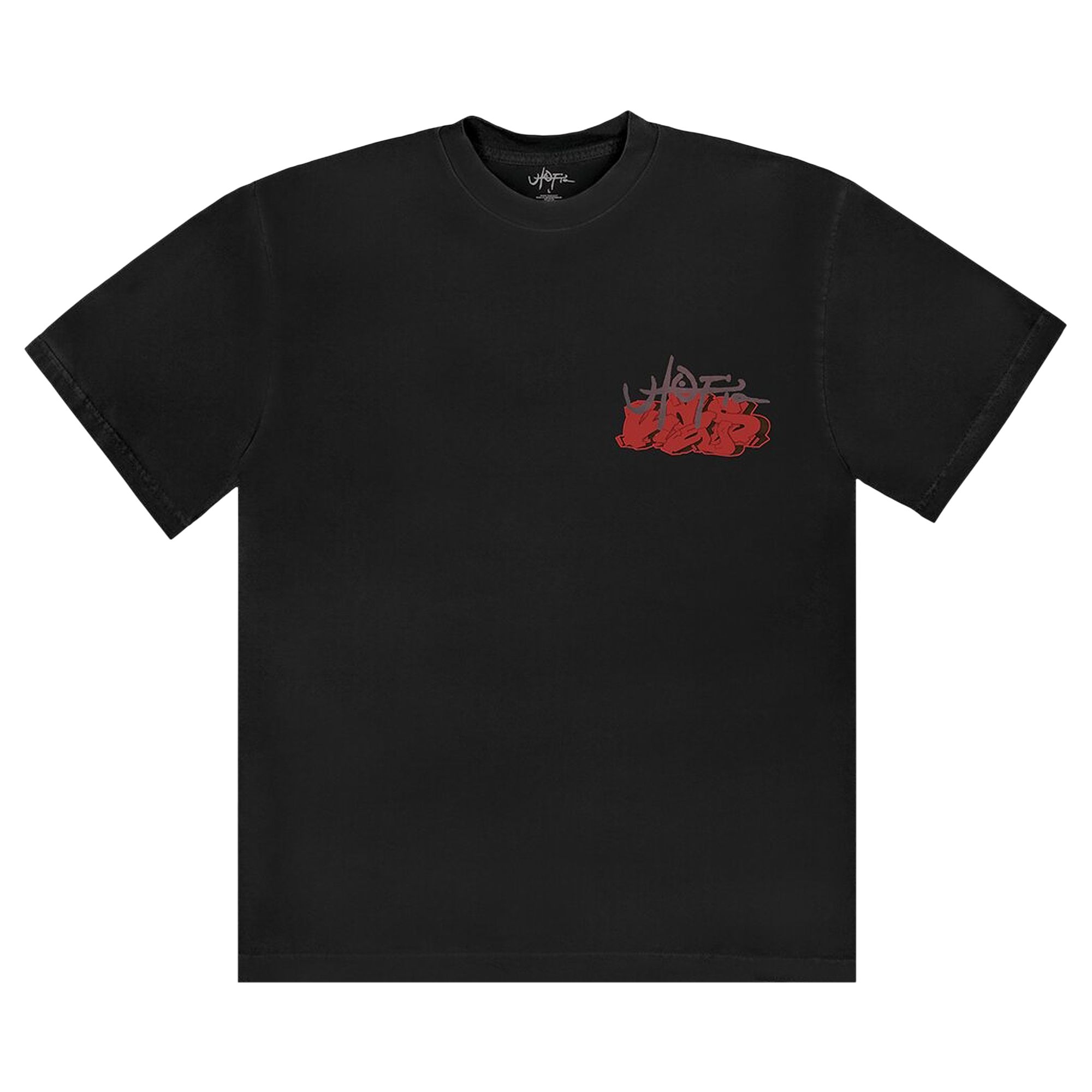 Pre-owned Cactus Jack By Travis Scott Utopia X Kaws Tee Ii 'black'