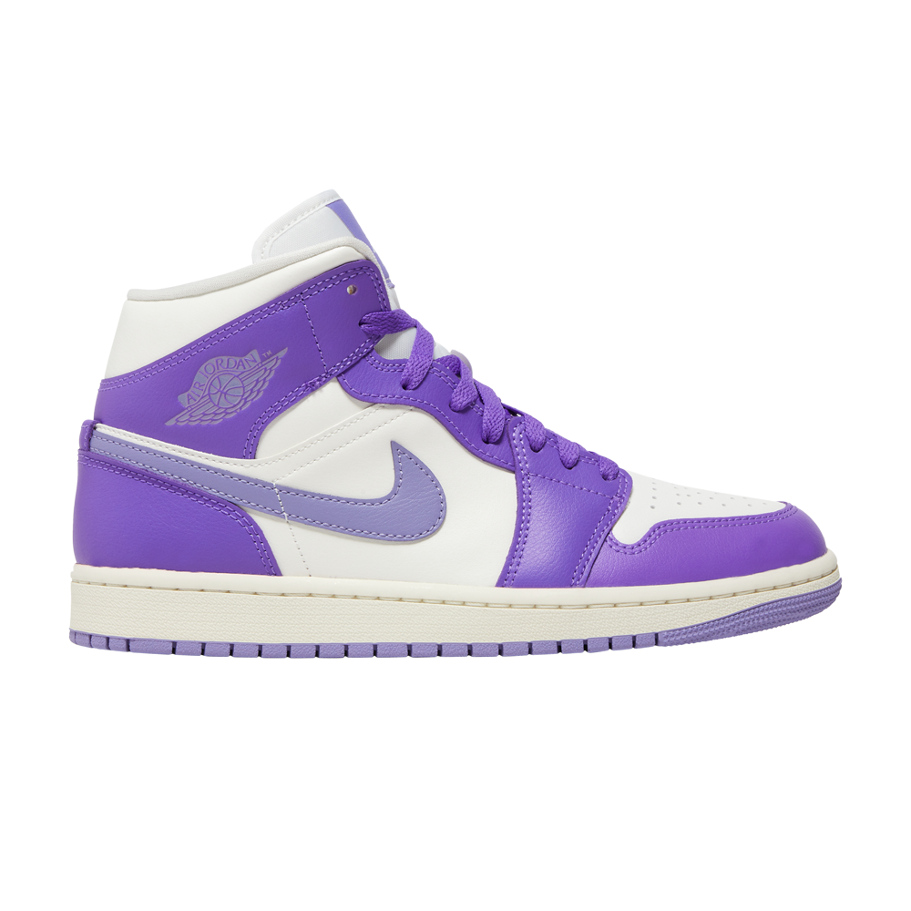 Pre-owned Air Jordan Wmns  1 Mid 'action Grape' In Purple