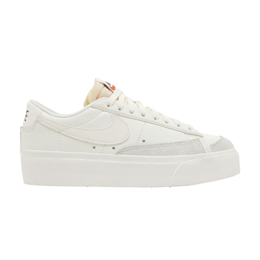 Pre-owned Nike Wmns Blazer Low Platform 'triple Sail' In White