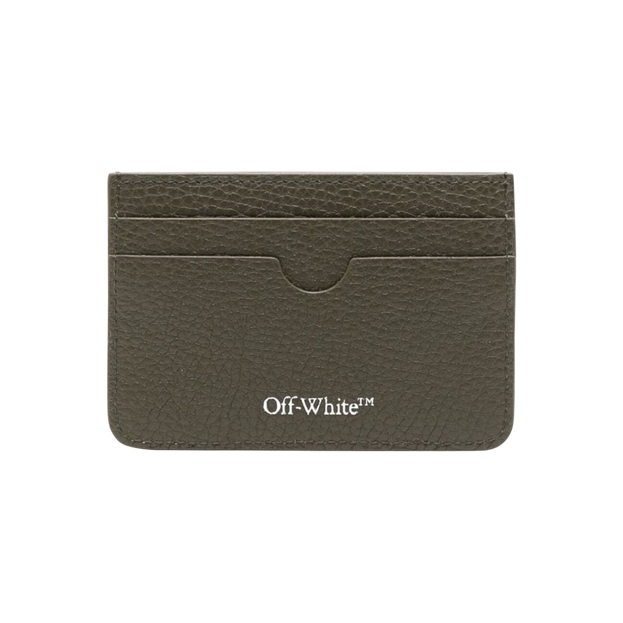 Pre-owned Off-white Binder Card Case 'military' | Green | Men's Size Onesize