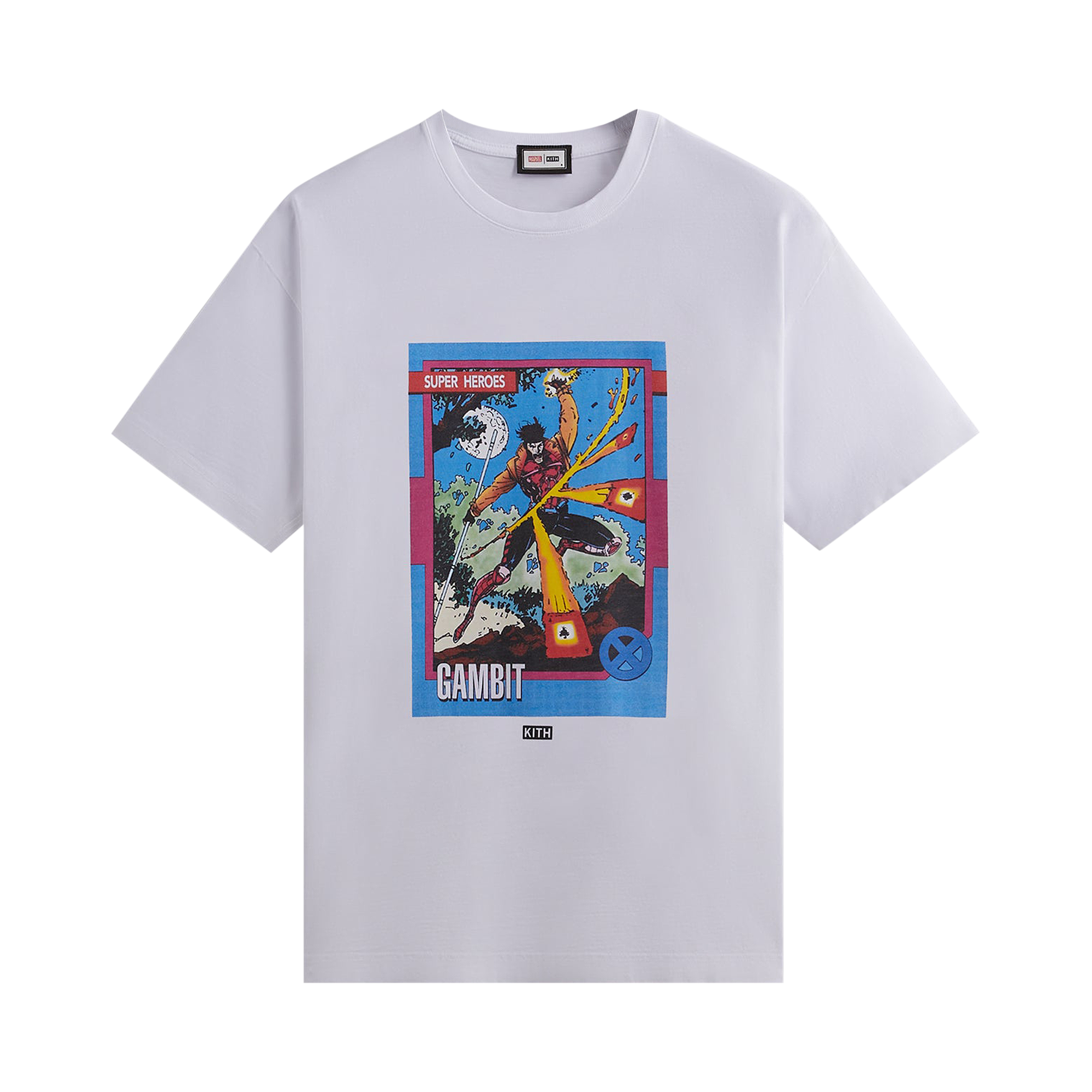 Pre-owned Kith For X-men Gambit Card Vintage Tee 'white'