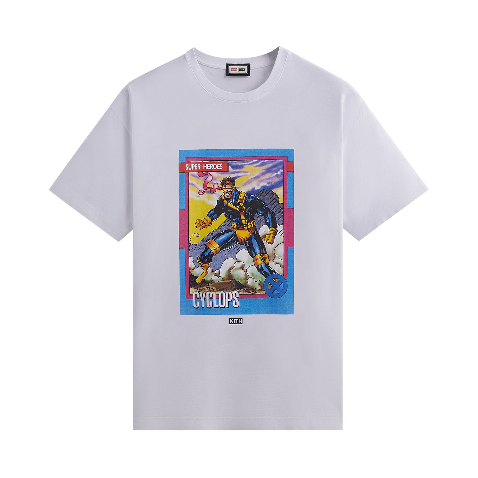 Pre-owned Kith For X-men Cyclops Card Vintage Tee 'white'