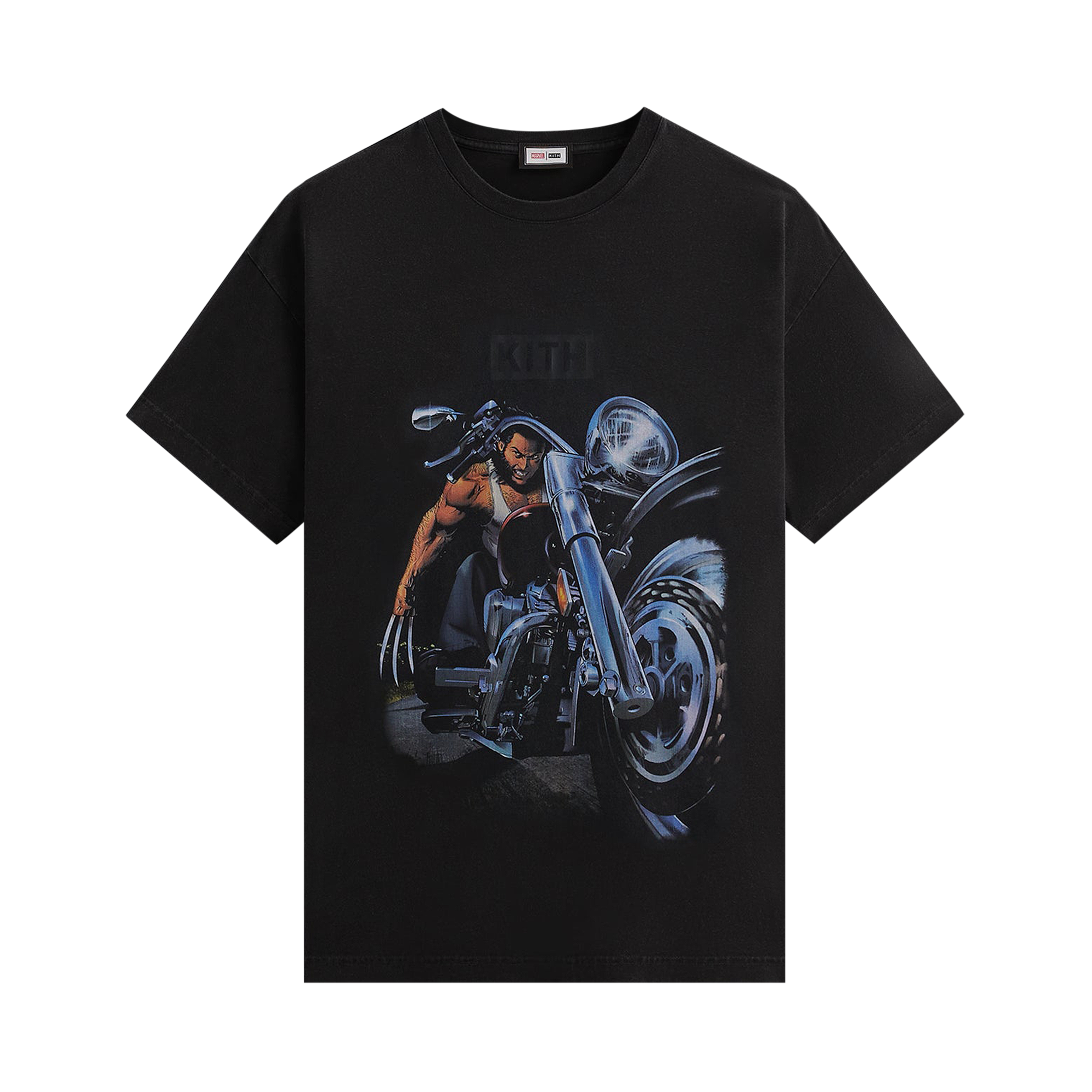 Pre-owned Kith For X-men Chopper Vintage Tee 'black'