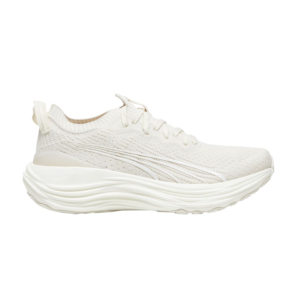 Pre-owned Puma Wmns Foreverrun Nitro Knit 'alpine Snow' In Cream