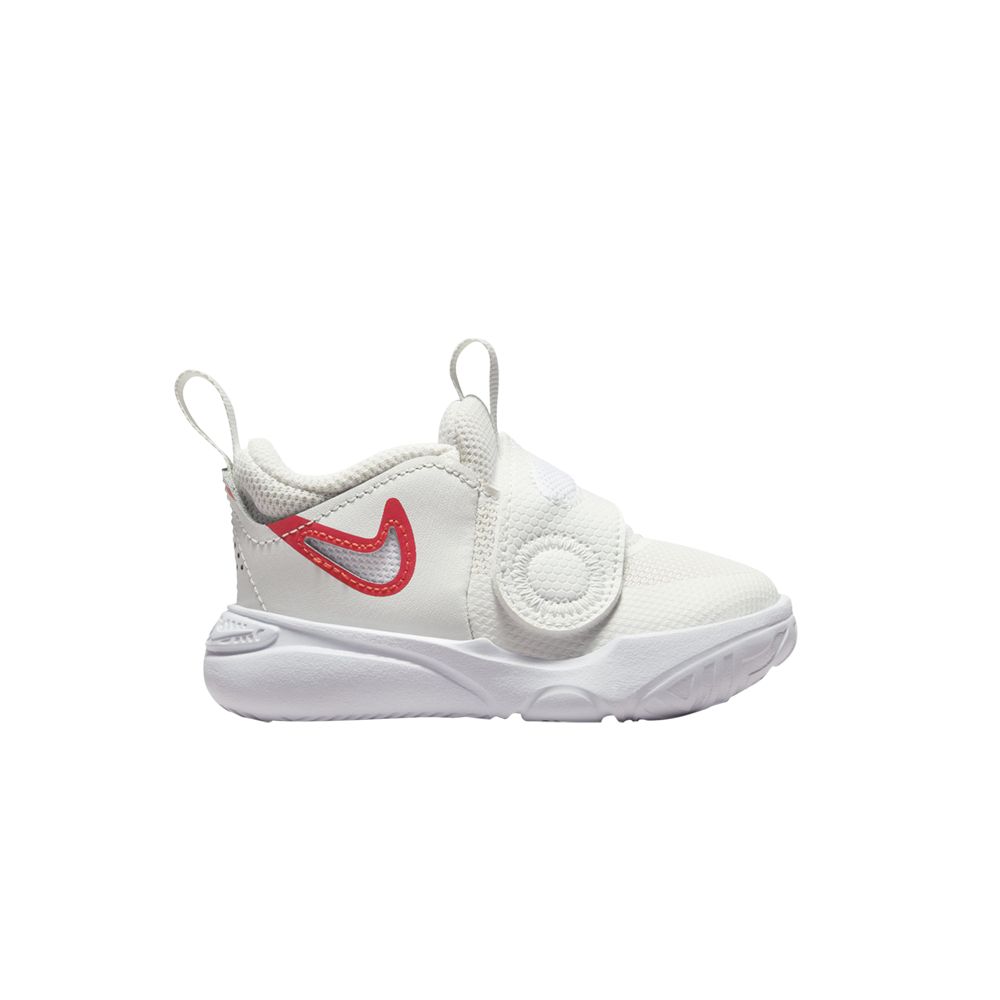 Pre-owned Nike Team Hustle D11 Td 'summit White Track Red' | Cream | Infant Size 9