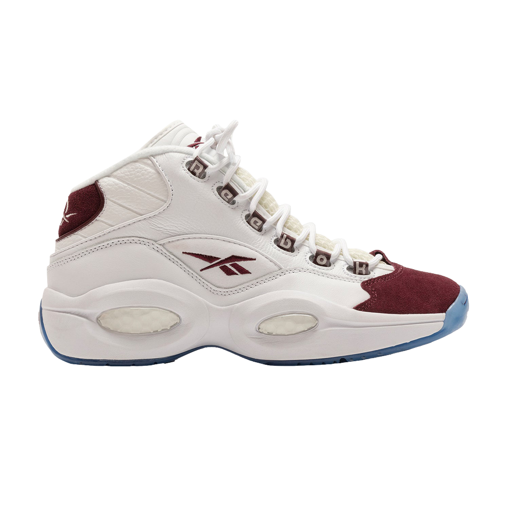 Pre-owned Reebok Packer Shoes X Question Mid 'burgundy' In White