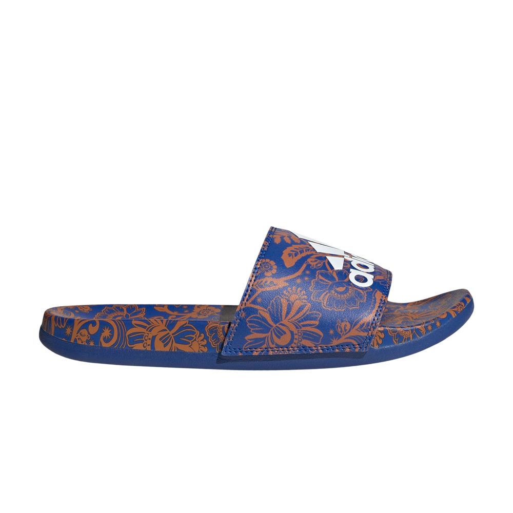 Pre-owned Adidas Originals Wmns Adilette Comfort Slide 'floral - Royal Blue'