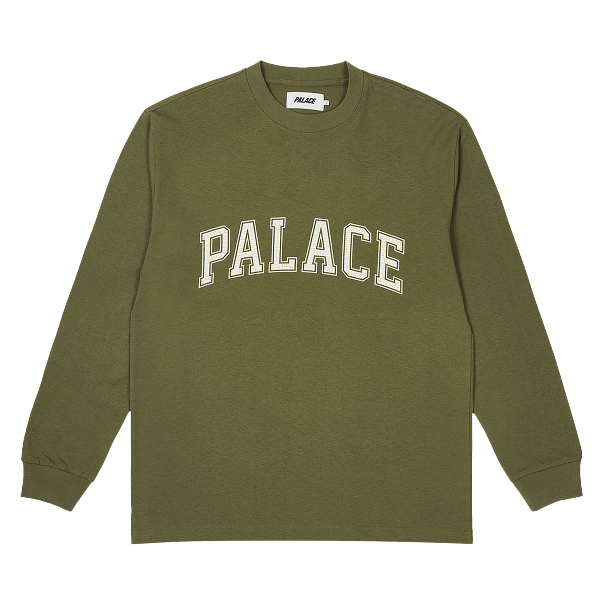 Pre-owned Palace Crack Me Up Long-sleeve 'the Deep Green'