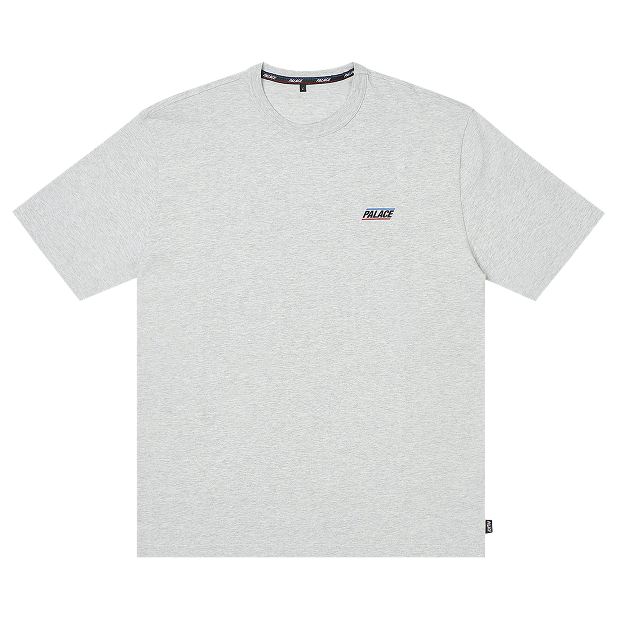 Pre-owned Palace Basically A T-shirt 'grey Marl'