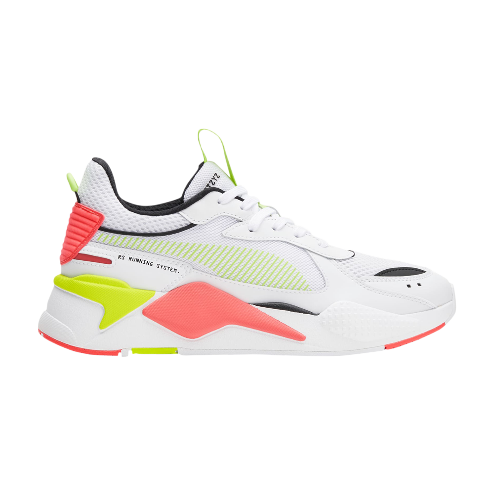 Pre-owned Puma Rs-x '90s - White Yellow Alert Pink'