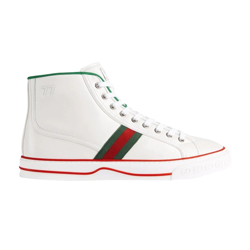 Gucci Tennis 1977 High 'White Green Red' | Men's Size 9 - 644734-17L20-9071