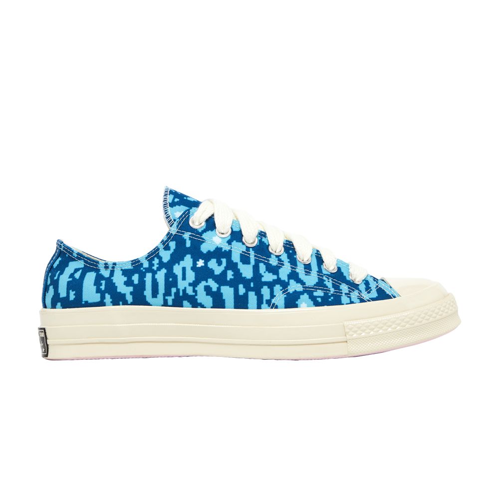 Pre-owned Converse Golf Le Fleur X Chuck 70 Low 'digital Leopard Pack - Blue'