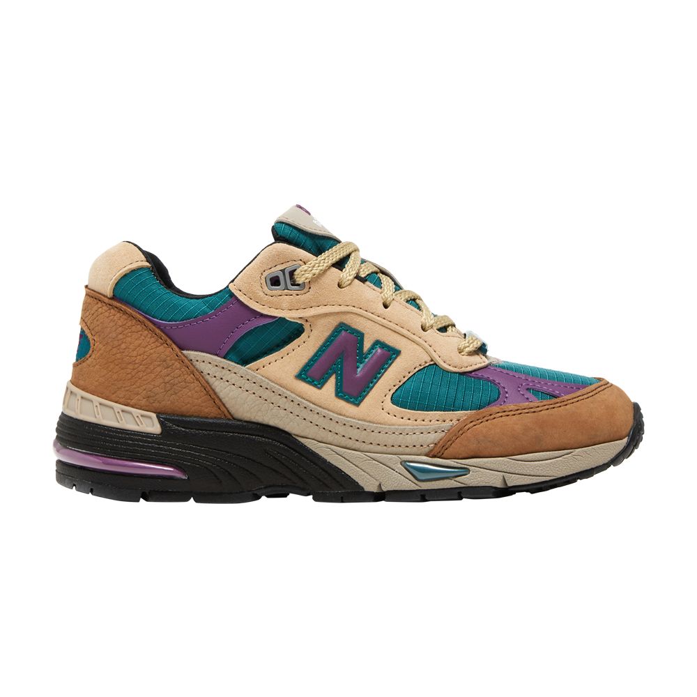 Pre-owned New Balance Palace X Wmns 991 Made In England 'taos Taupe Grape' In Teal