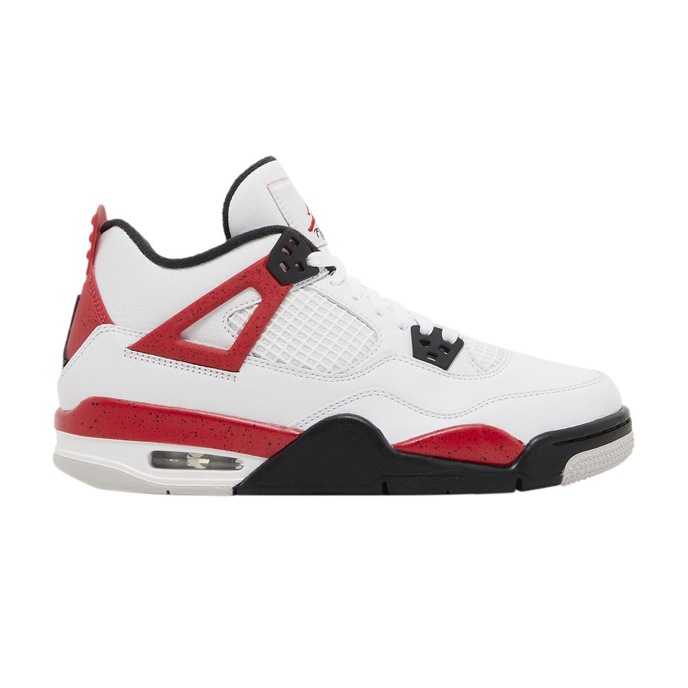 Air Jordan 4 Retro GS 'Red Cement' | White | Kid's Size 7