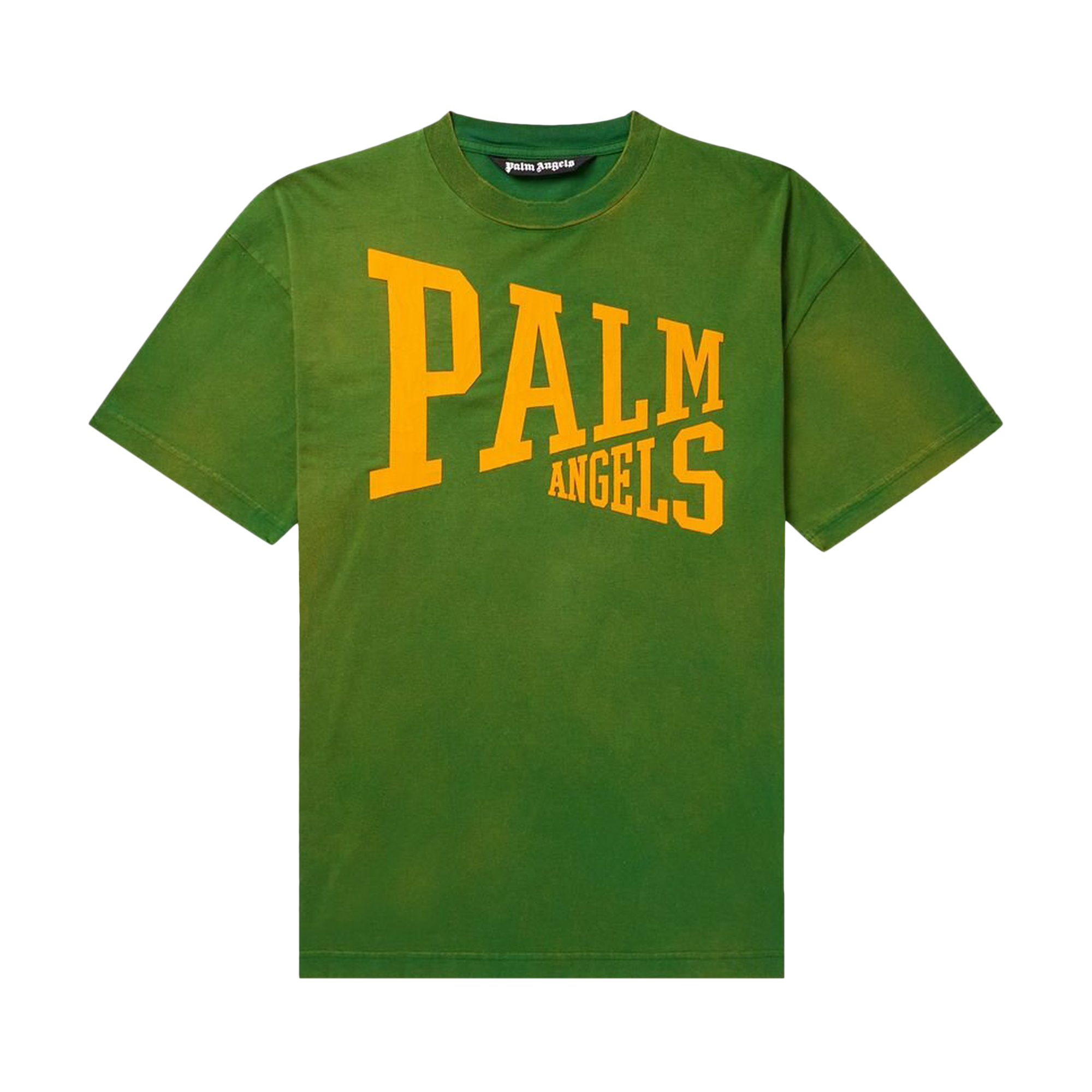 Pre-owned Palm Angels College Tee 'green/gold'