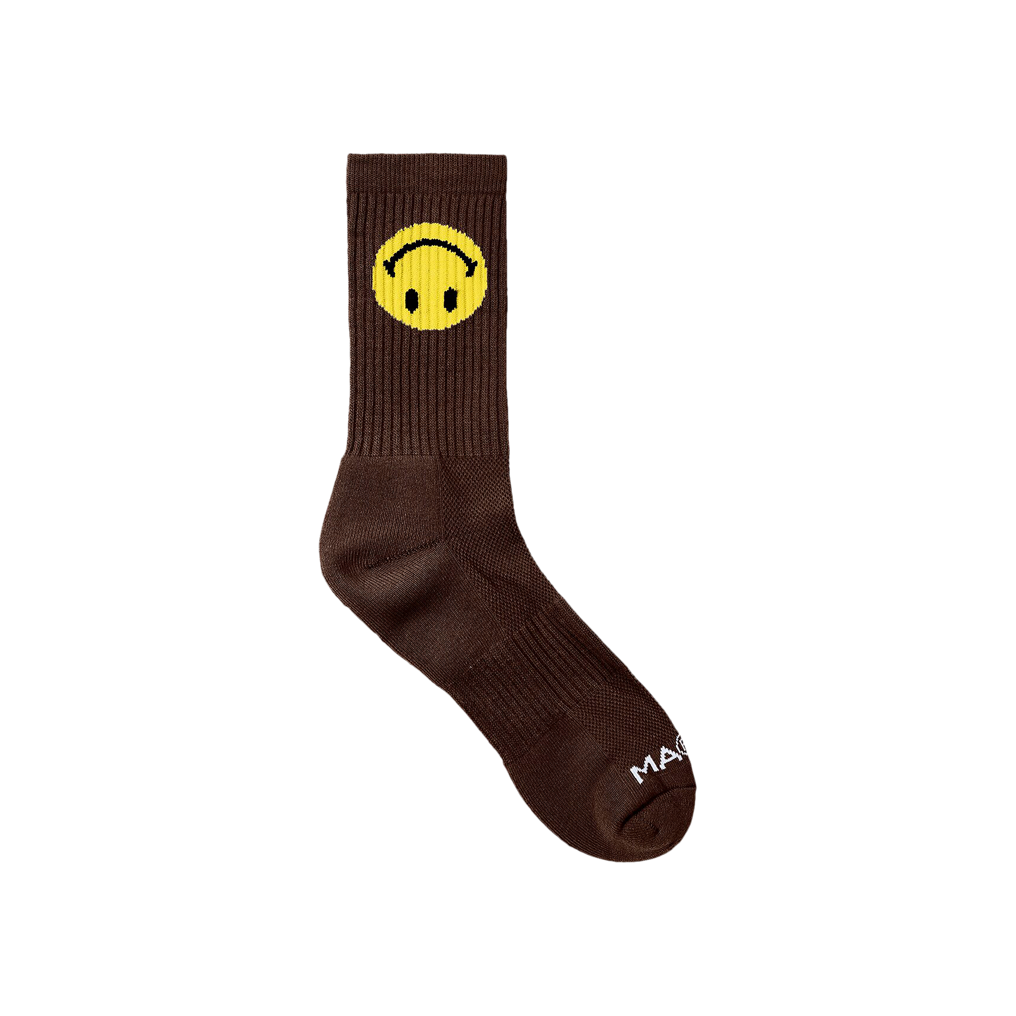 Pre-owned Market Smiley Upside Down Socks 'brown'