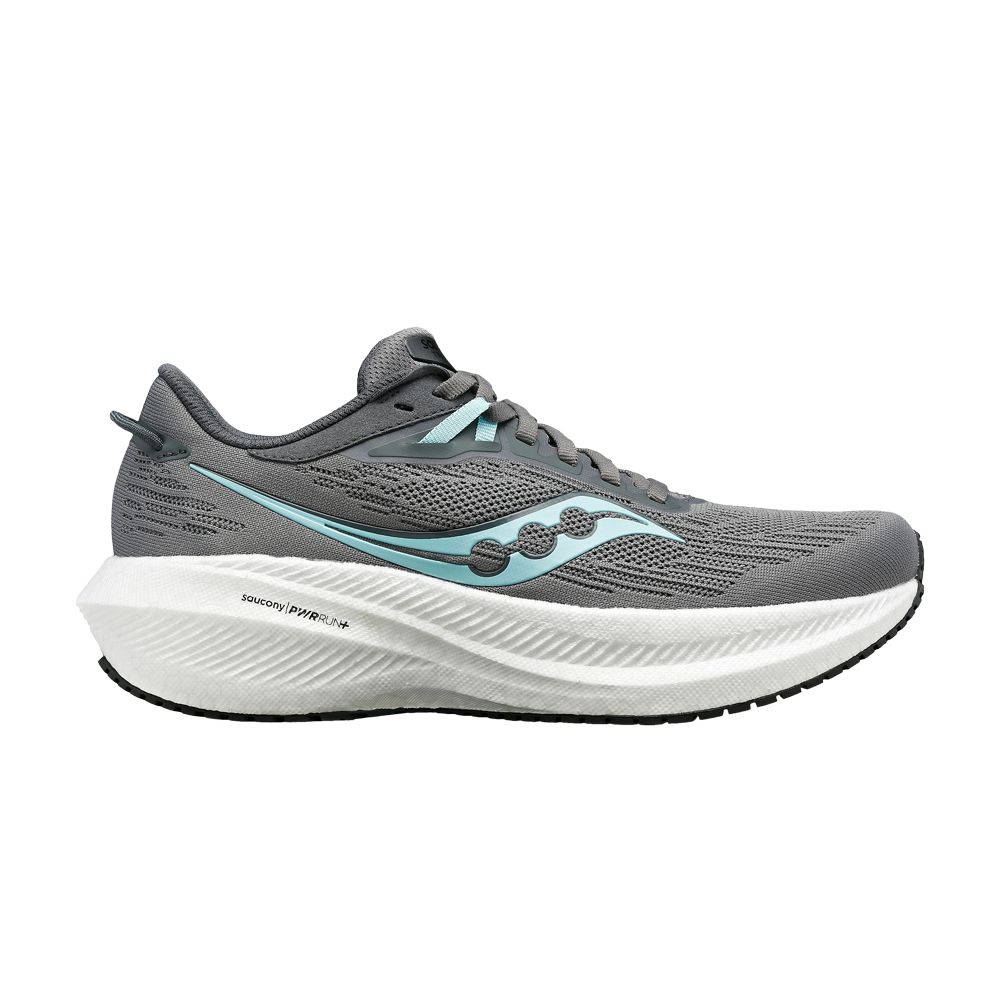 Click to view more detailed imagery on our partner's website Pre-owned Saucony Wmns Triumph 21 'gravel Aqua' In Grey