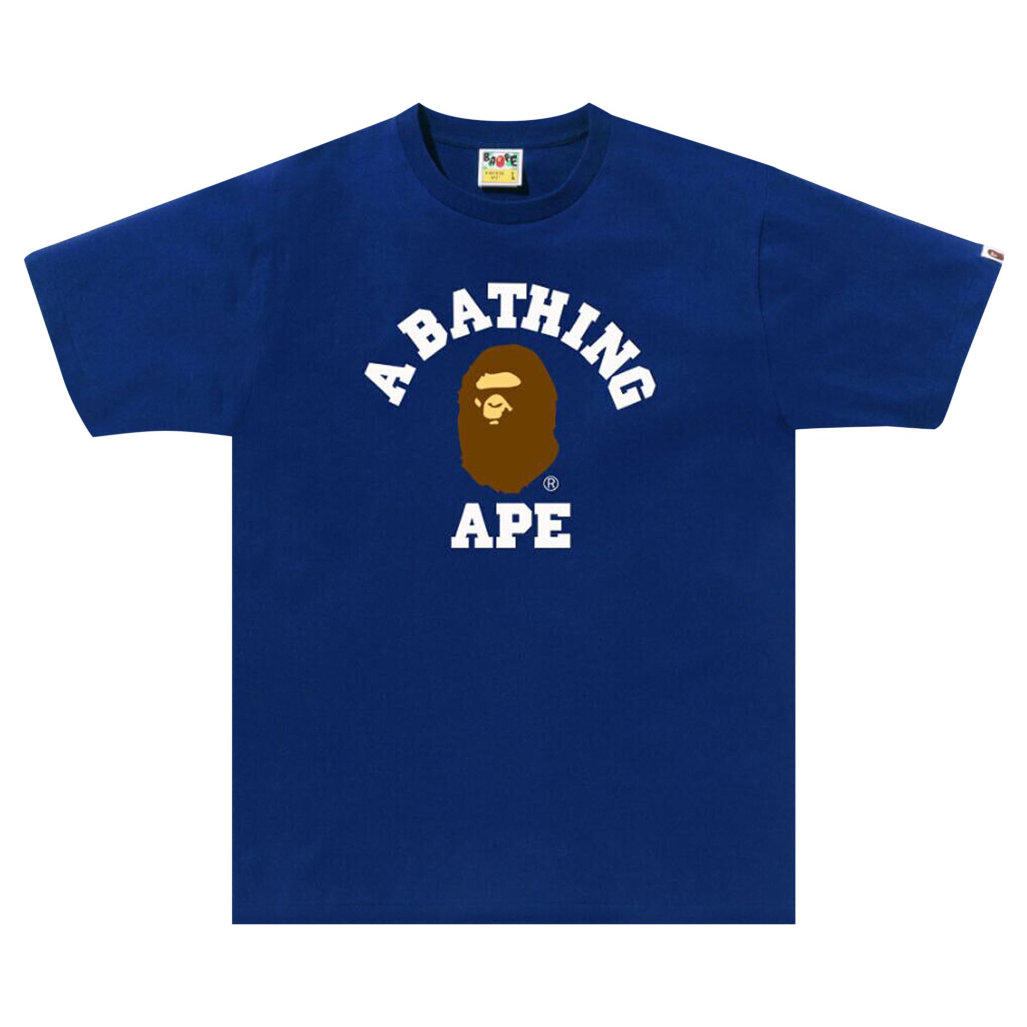 Pre-owned Bape College Tee 'blue'